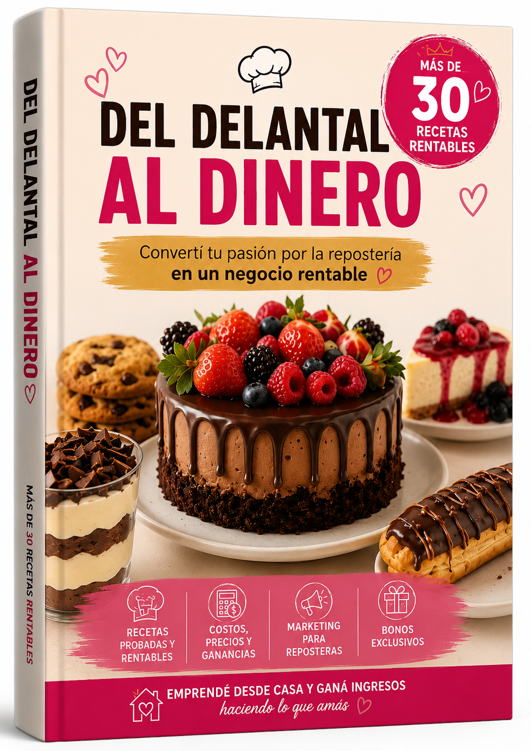Mega Pack "Del Delantal al Dinero" | +30 Recetas Rentables para Emprender en Repostería